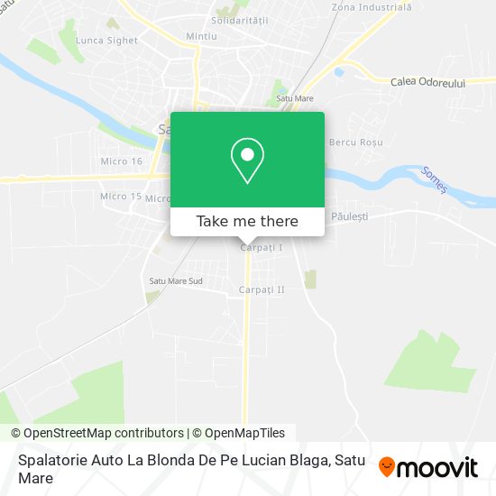 Spalatorie Auto La Blonda De Pe Lucian Blaga map