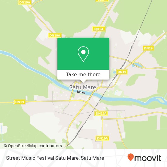 Street Music Festival Satu Mare map