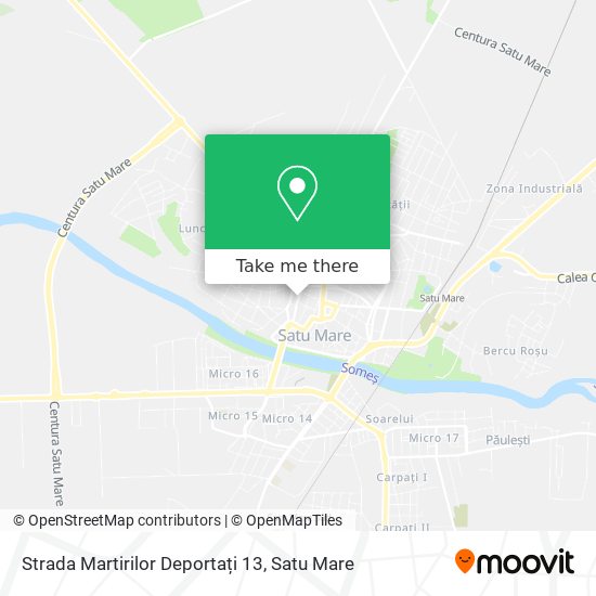 Strada Martirilor Deportați 13 map