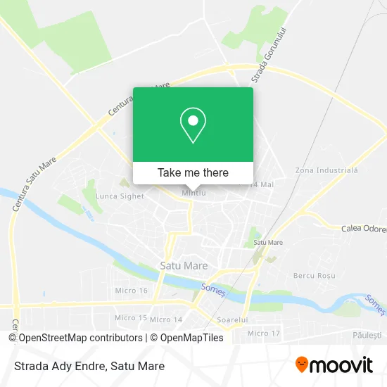 Strada Ady Endre map