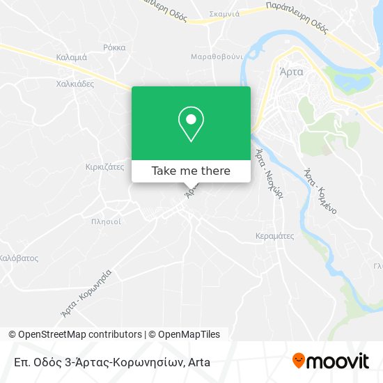 Επ. Οδός 3-Άρτας-Κορωνησίων map