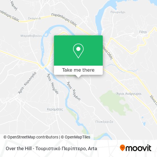 Over the Hill - Τουριστικό Περίπτερο map