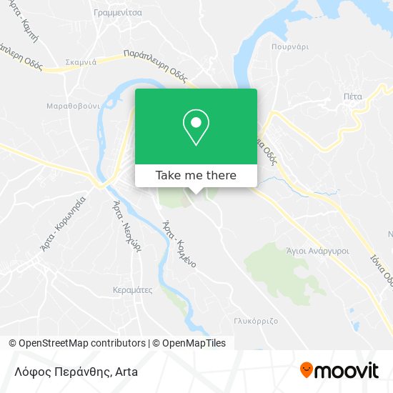 Λόφος Περάνθης map