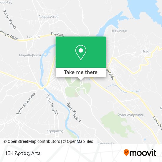 ΙΕΚ Άρτας map