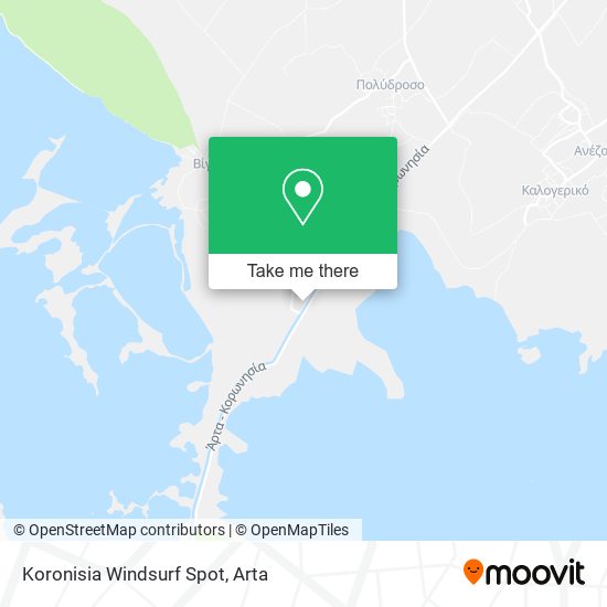 Koronisia Windsurf Spot map