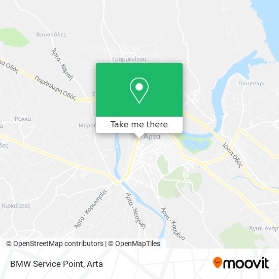 BMW Service Point map