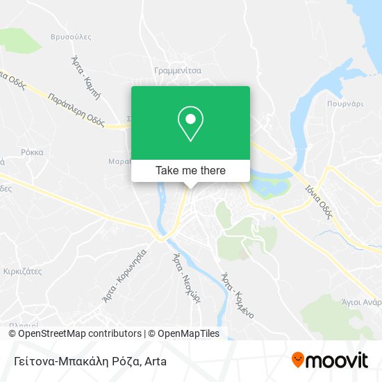 Γείτονα-Μπακάλη Ρόζα map
