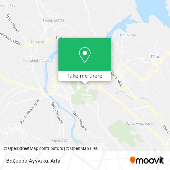 Βαζούρα Αγγλικά map