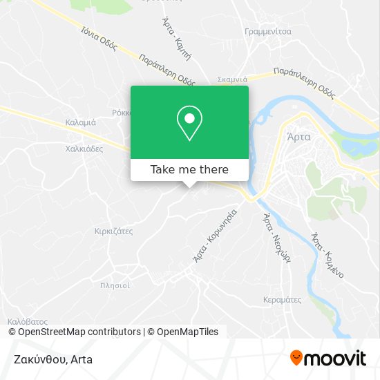 Ζακύνθου map