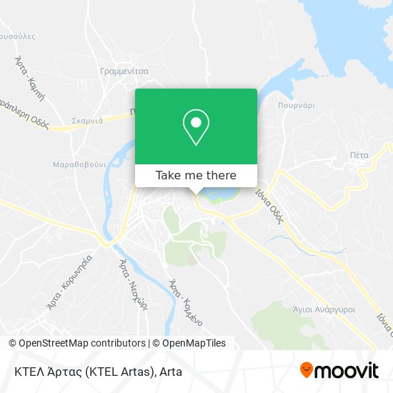 ΚΤΕΛ Άρτας (KTEL Artas) map