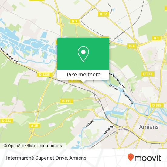 Mapa Intermarché Super et Drive