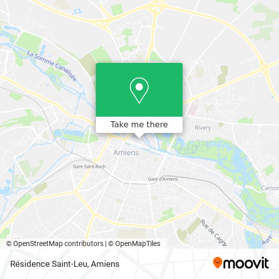 Résidence Saint-Leu map