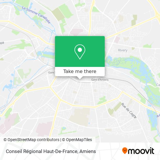 Conseil Régional Haut-De-France map