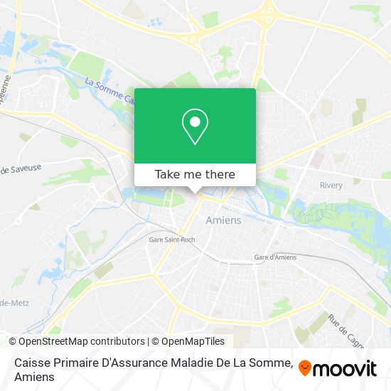 Caisse Primaire D'Assurance Maladie De La Somme map