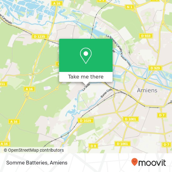 Mapa Somme Batteries