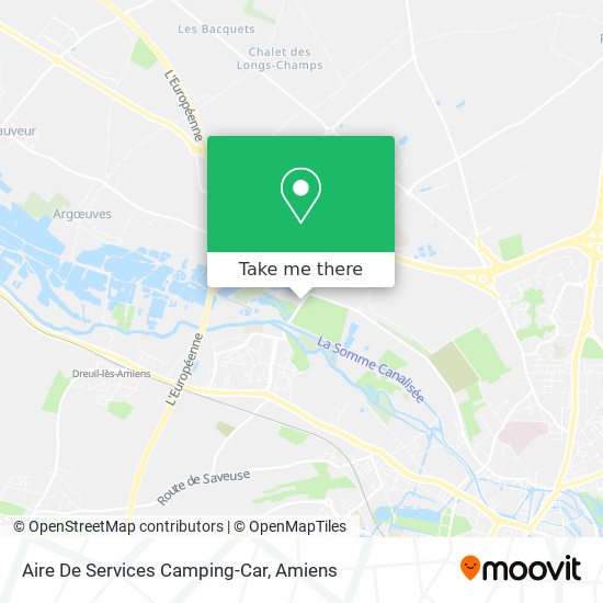 Mapa Aire De Services Camping-Car