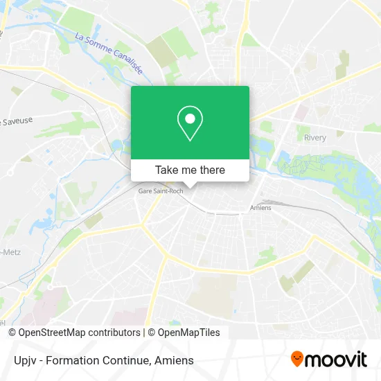 Upjv - Formation Continue map