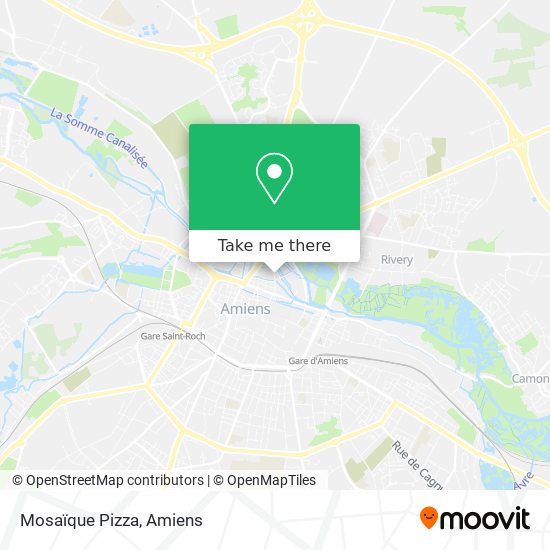 Mosaïque Pizza map