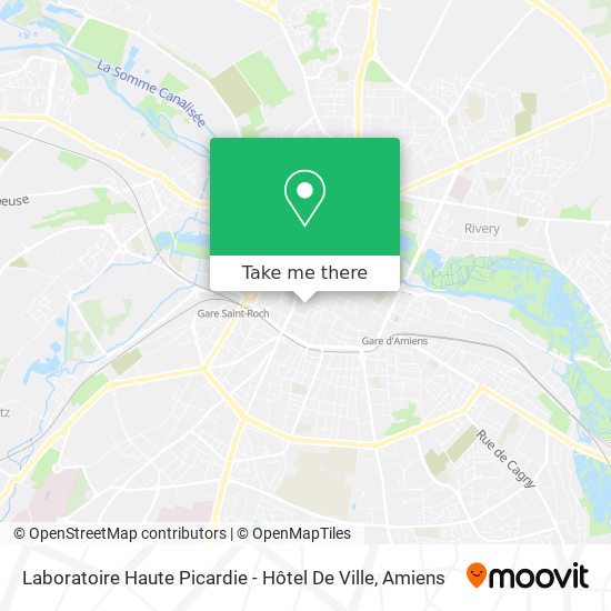 Mapa Laboratoire Haute Picardie - Hôtel De Ville