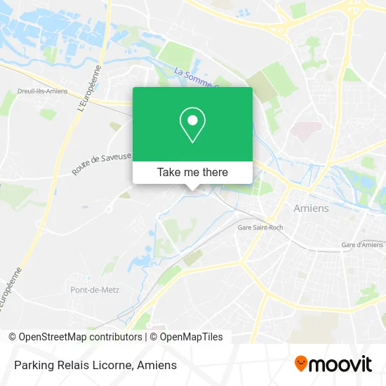 Parking Relais Licorne map