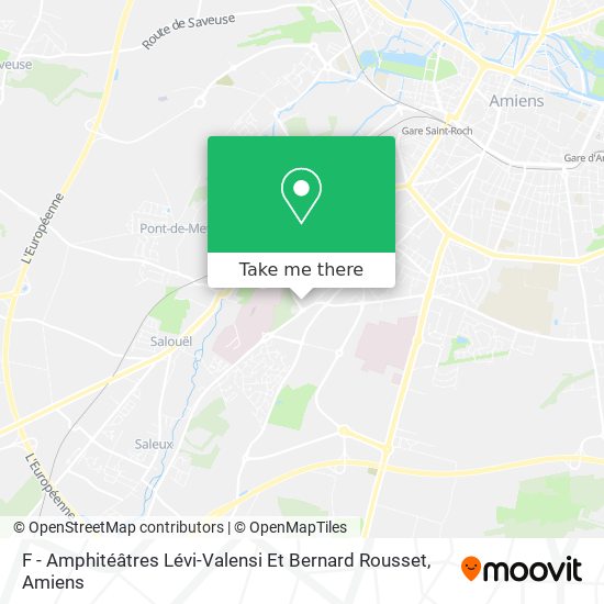 Mapa F - Amphitéâtres Lévi-Valensi Et Bernard Rousset