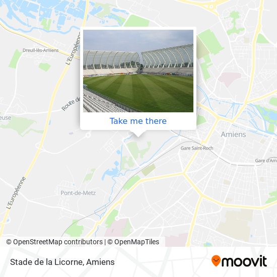 Stade de la Licorne map