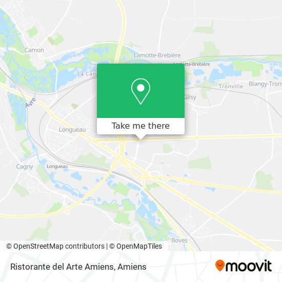 Mapa Ristorante del Arte Amiens