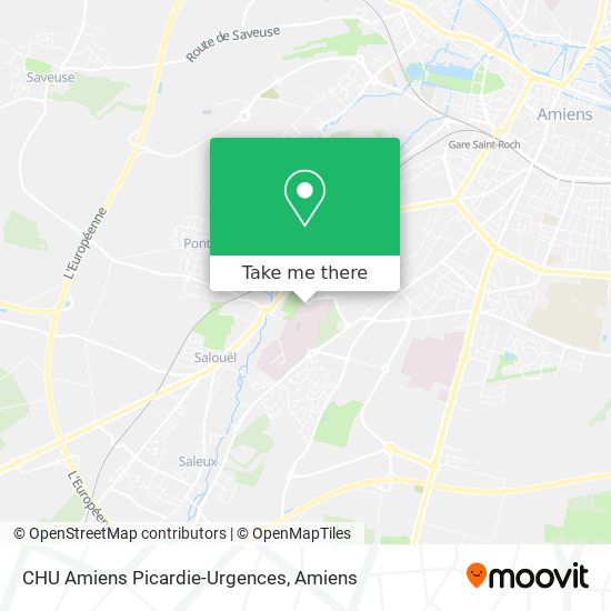 CHU Amiens Picardie-Urgences map