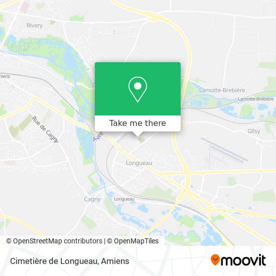 Cimetière de Longueau map