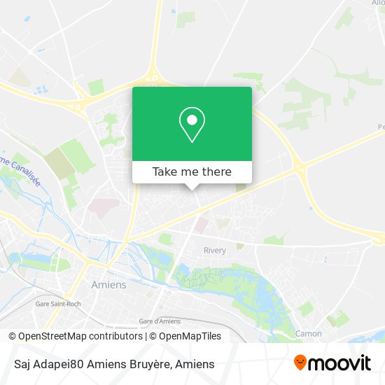 Saj Adapei80 Amiens Bruyère map