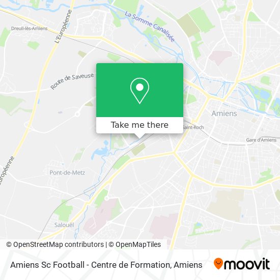 Amiens Sc Football - Centre de Formation map