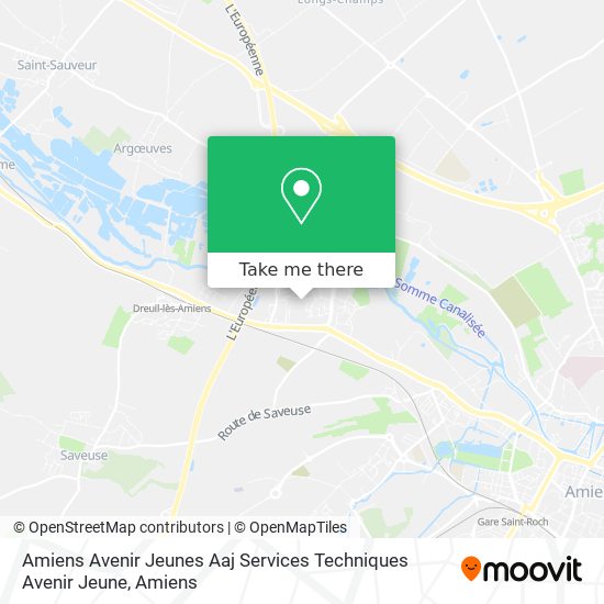 Amiens Avenir Jeunes Aaj Services Techniques Avenir Jeune map