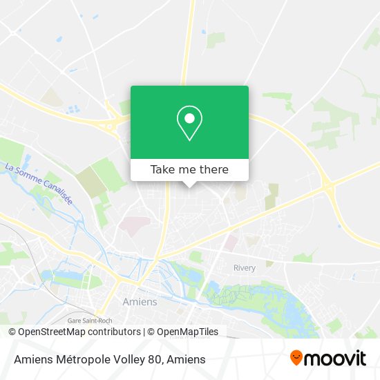 Mapa Amiens Métropole Volley 80