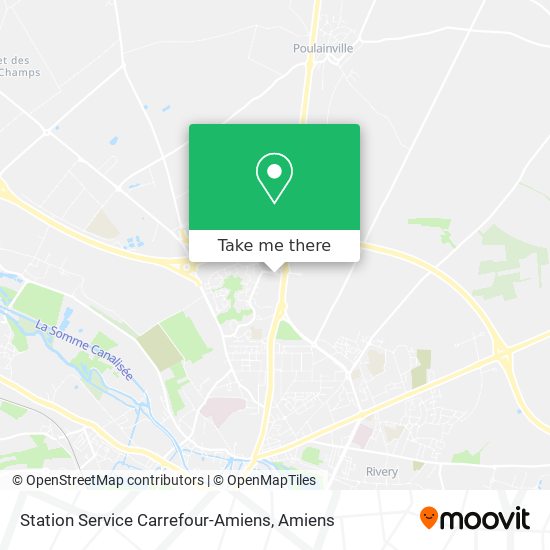 Mapa Station Service Carrefour-Amiens