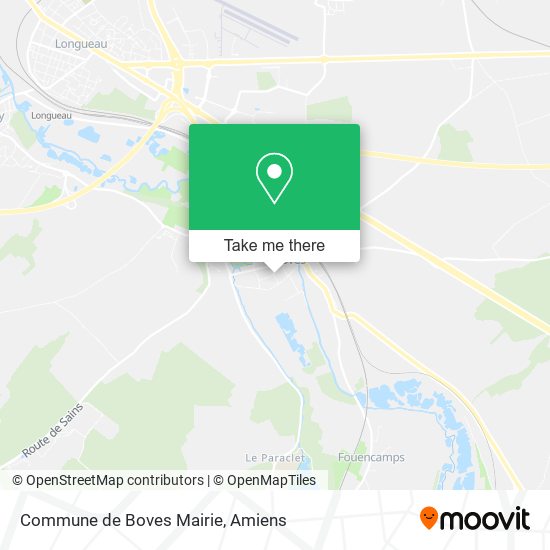 Mapa Commune de Boves Mairie