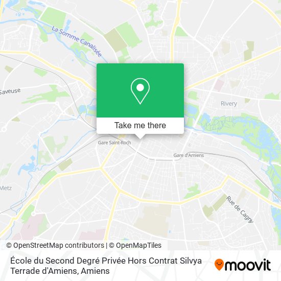 École du Second Degré Privée Hors Contrat Silvya Terrade d'Amiens map