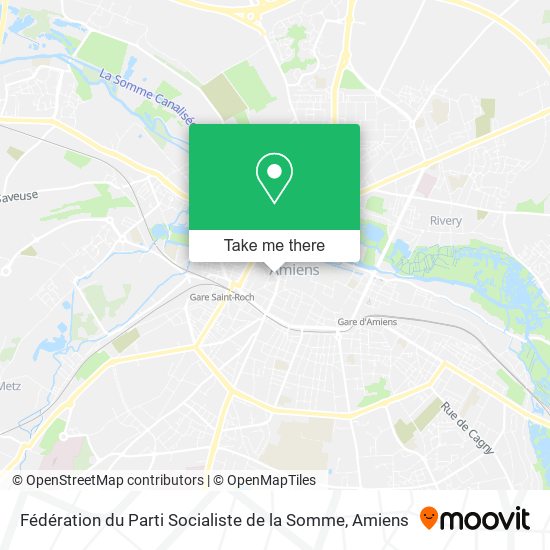 Fédération du Parti Socialiste de la Somme map