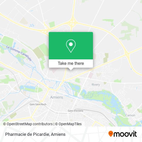 Mapa Pharmacie de Picardie