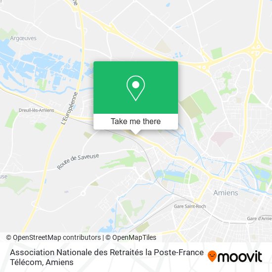 Mapa Association Nationale des Retraités la Poste-France Télécom