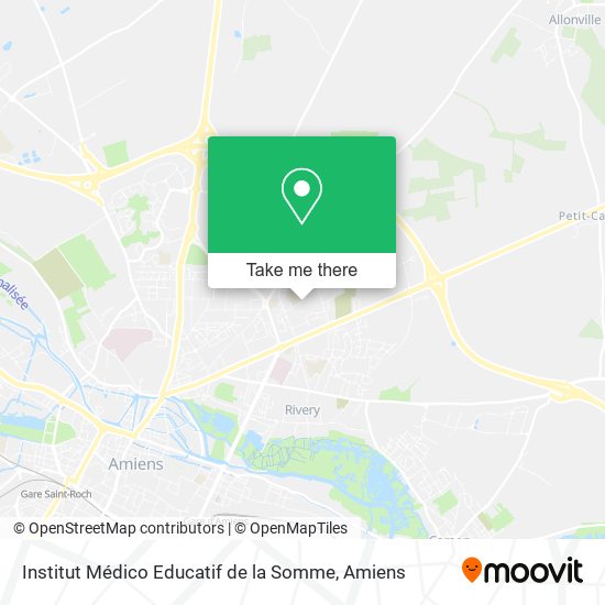 Mapa Institut Médico Educatif de la Somme