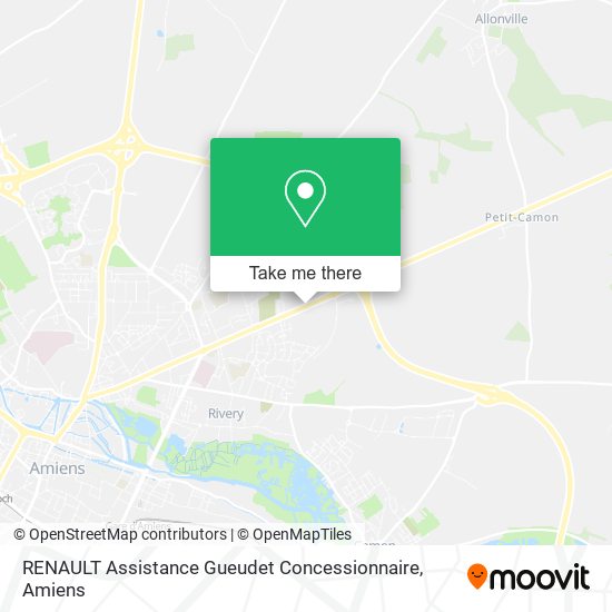 Mapa RENAULT Assistance Gueudet Concessionnaire