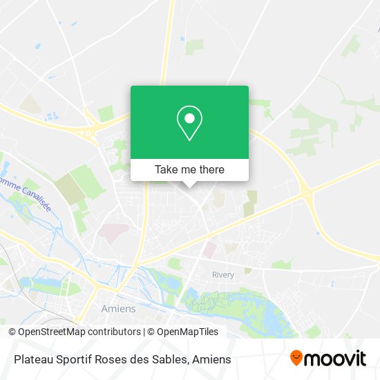 Mapa Plateau Sportif Roses des Sables