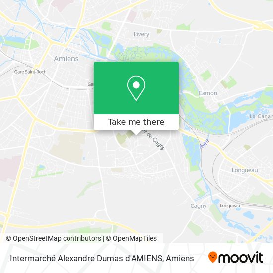 Intermarché Alexandre Dumas d'AMIENS map
