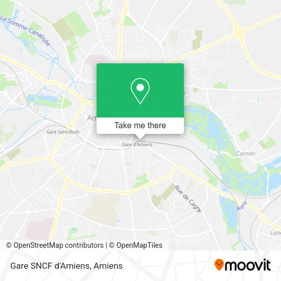 Gare SNCF d'Amiens map