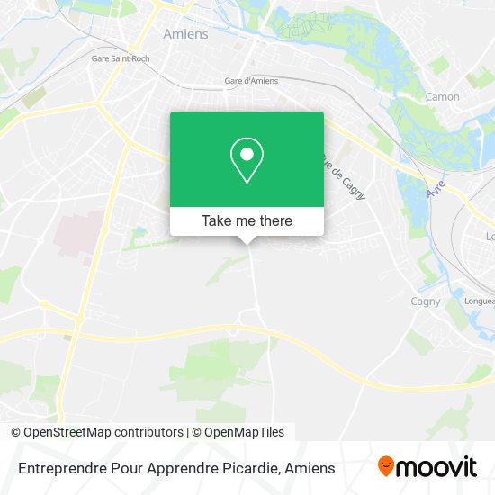 Entreprendre Pour Apprendre Picardie map