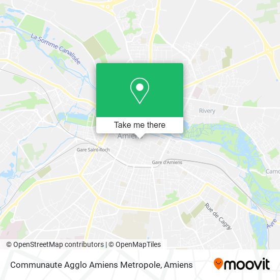 Mapa Communaute Agglo Amiens Metropole