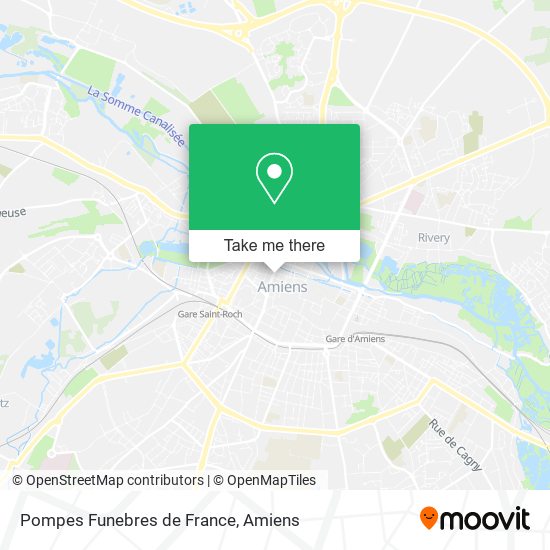 Mapa Pompes Funebres de France