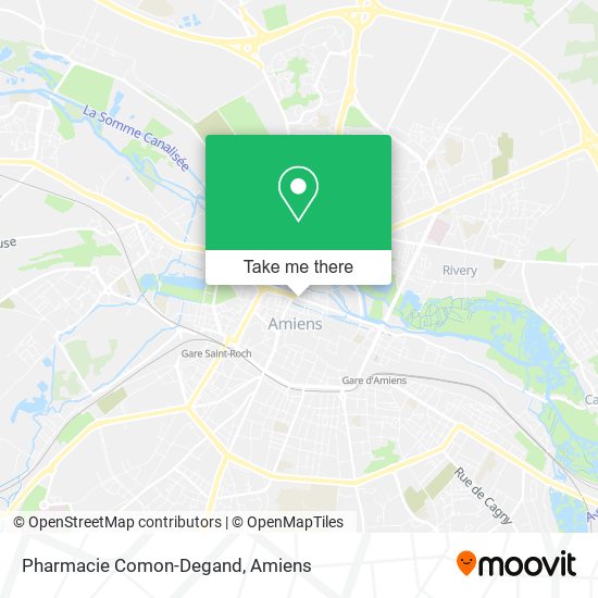 Pharmacie Comon-Degand map