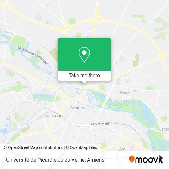 Mapa Université de Picardie Jules Verne