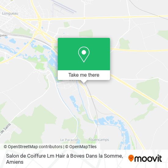 Mapa Salon de Coiffure Lm Hair à Boves Dans la Somme